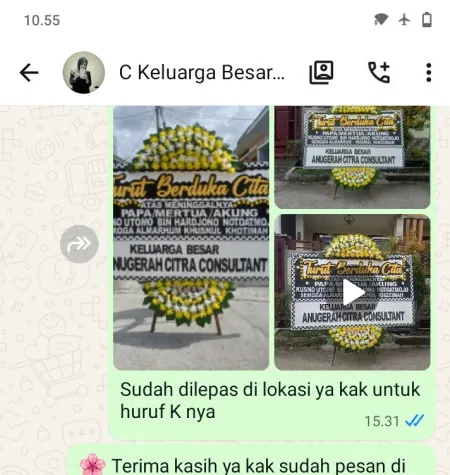 Pengiriman Papan Bunga Duka Kebagusan